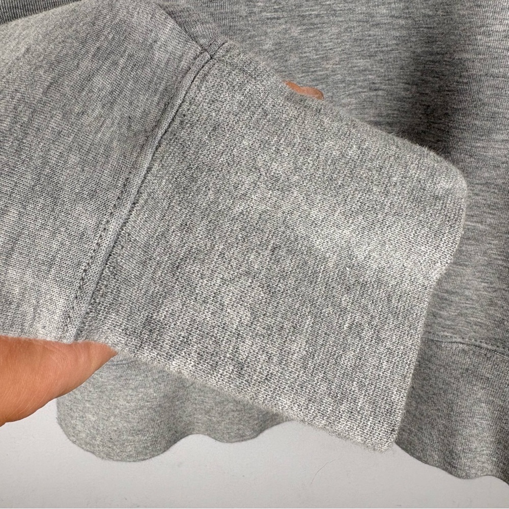 Nike Big Swoosh Gray Hoodie Men’s Medium Pullover Sweatshirt - Picture 6 of 9